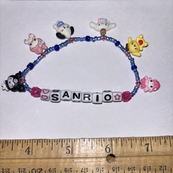 Multicolor “Sanrio” Bracelet Beaded Handmade Naughty Accessories Hello Kitty - Picture 3 of 3
